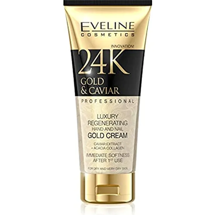 Eveline Cosmetics 24K Gold Caviar Luxus Gold Handcreme, 100 ml