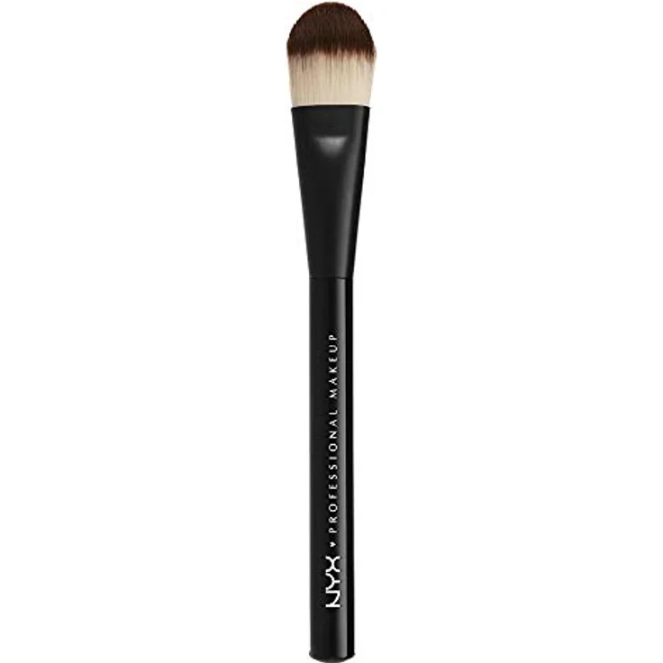 NYX Professional Makeup Pro Brush Flat Foundation 07 - Make-up Pinsel für flüssige und cremige Foundations, angeschrägte Bürste – Bild 1