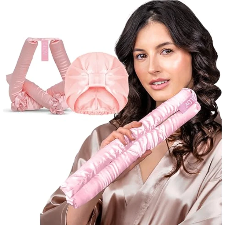 GLOV Dream Curl Set, Satin Lockenwickler für natürliche, bouncy Locken ohne Hitze, ideal für lockige und wellige Haare, perfekt für die Anwendung über Nacht – Bild 1