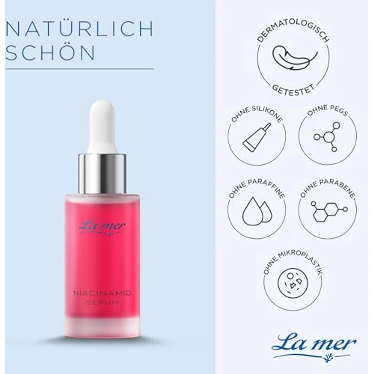 La Mer Niacinamid-Serum | Hautbildverfeinerndes Serum 30 ml | Ebenmäßiger Teint | Klare Haut | Panthenol, Biotin, Vitamin B12 – Bild 4