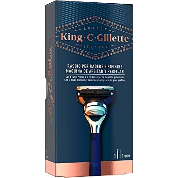 Gillette Rasierer und Profilierer für Herren, Griff und Ersatz mit integriertem Präzisionstrimmer und Premium-Griff, 50 g – Bild 2