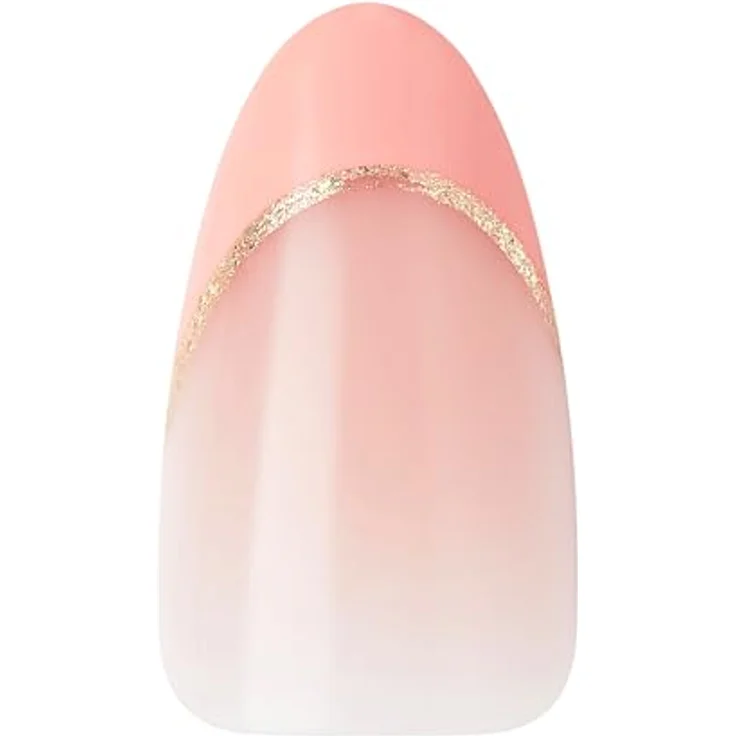 KISS Voguish Fantasy French eclatant, rosa Gelnägel Set mit 28 Kunstnägeln, kleber und Manikürestift – Bild 7