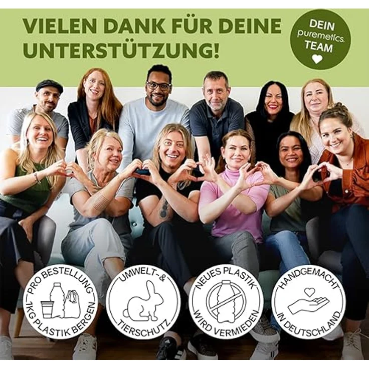puremetics Hand- und Duschpflegeseife Limette, vegane Natur-Seife mit dezentem Limettenduft, 75 g – Bild 6