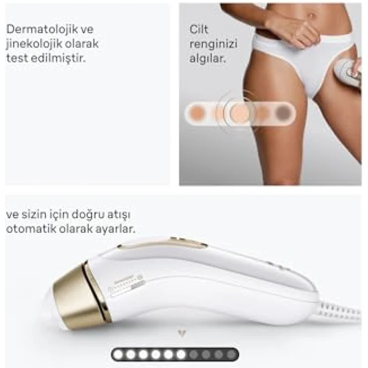 Braun IPL Gerät Lysepilator (IPL) PL5221, Elektrolyse-Haarentferner mit Feinspitzen-Applikator, 5 Intensitätseinstellungen, ergonomisches Design – Bild 8