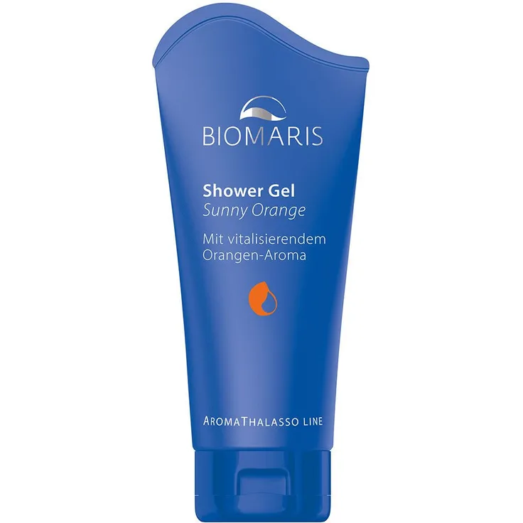 BIOMARIS Shower Gel Sunny Orange 200 ml, erfrischend und vitalisierend für Körper und Sinne