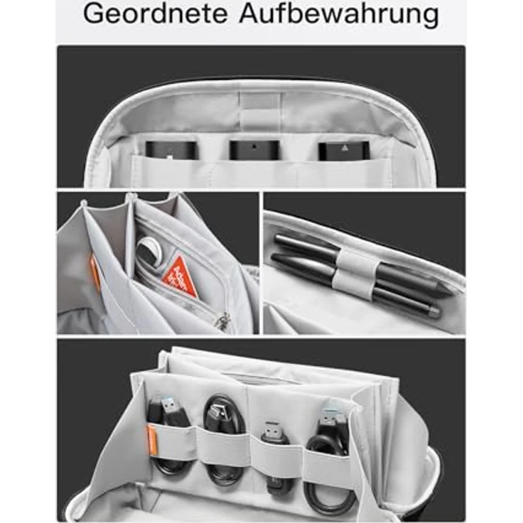 Inateck Kulturbeutel Zubehörtasche Reisetasche Elektroniktasche – Bild 5