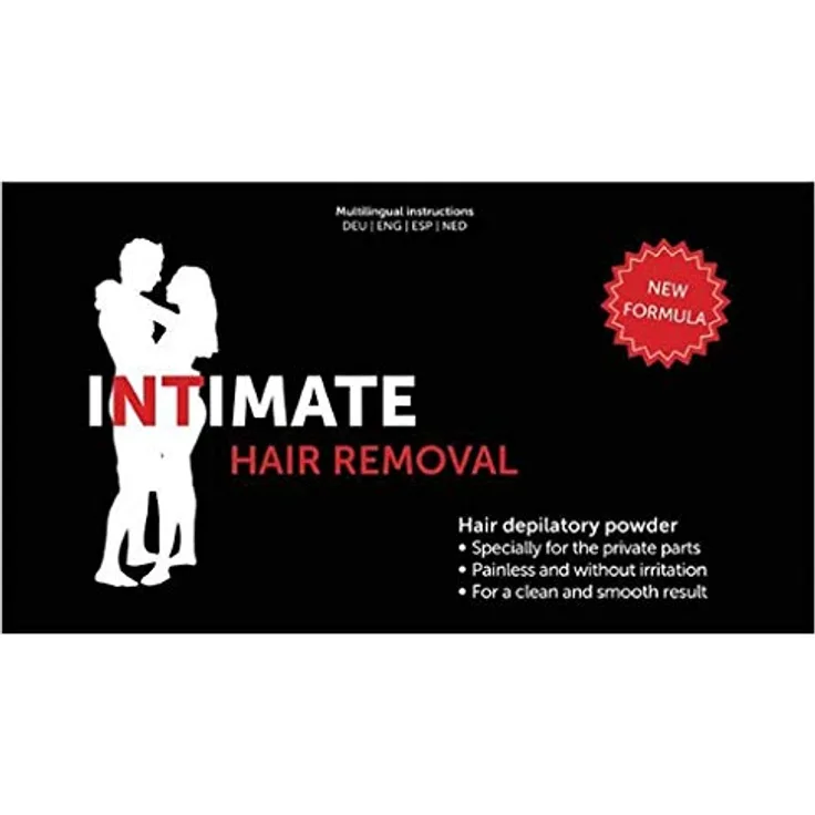 Intimate Hair Removal Powder, Enthaarungspulver für empfindliche Haut, 70 g, nur 4 Inhaltsstoffe, schmerzfreie Haarentfernung