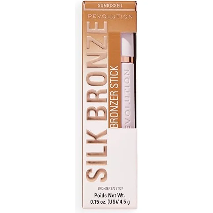 Makeup Revolution Skin Silk Bronzer Stick, cremiger Bronzer in Light Sunkissed, 4.5 g, vegan und konturierend – Bild 4