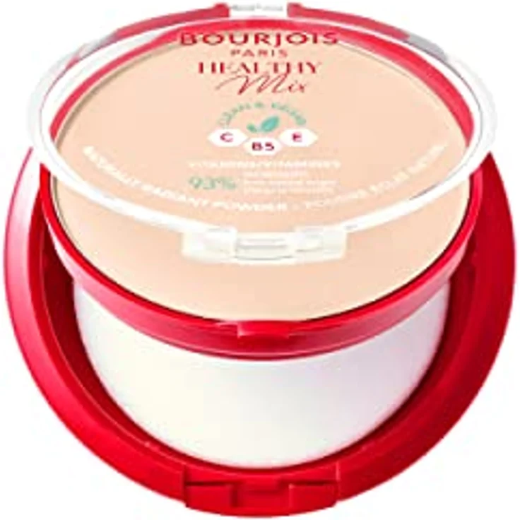 Bourjois Healthy Mix mattierendes Puder, für strahlendes Aussehen der Haut, Farbton 01 Ivory, 10 g – Bild 2