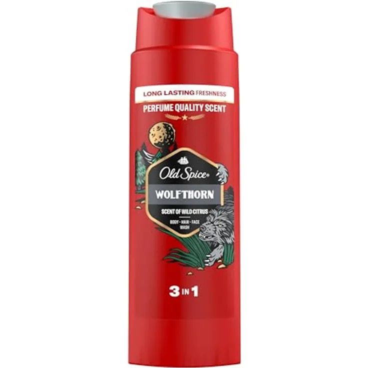 Old Spice Wolfthorn Duschgel für Männer XL 400ml Maskuliner Duft