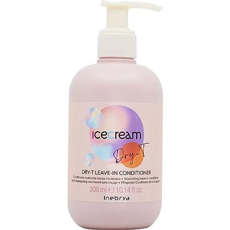 Inebrya Ice Cream Dry-T Condizionatore 300ml, Haarpflege Conditioner - Italienisches Profiprodukt für anspruchsvolle Haarpflege