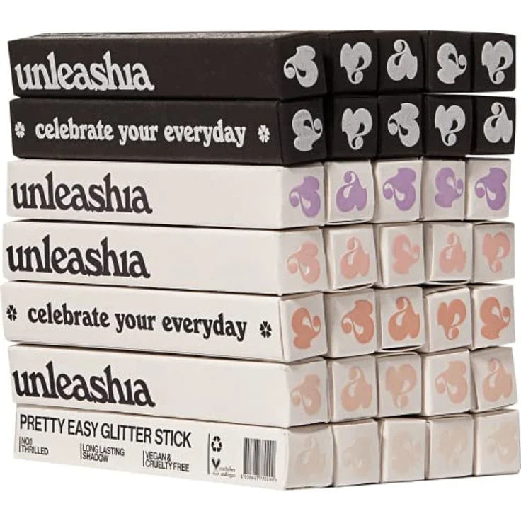Unleashia Pretty Easy Glitter Stick, cremiger Highlighter mit holografischem Effekt, Farbton No.3 Brave, 0.7 g – Bild 9