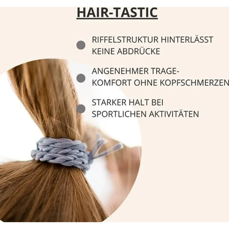 Bellody® Original Haargummis - Sundance Edition - Stylisch geflochtener Haargummi mit starkem Halt (4er Set - Ibiza Orange) - Damen Haarschmuck in Orange – Bild 3