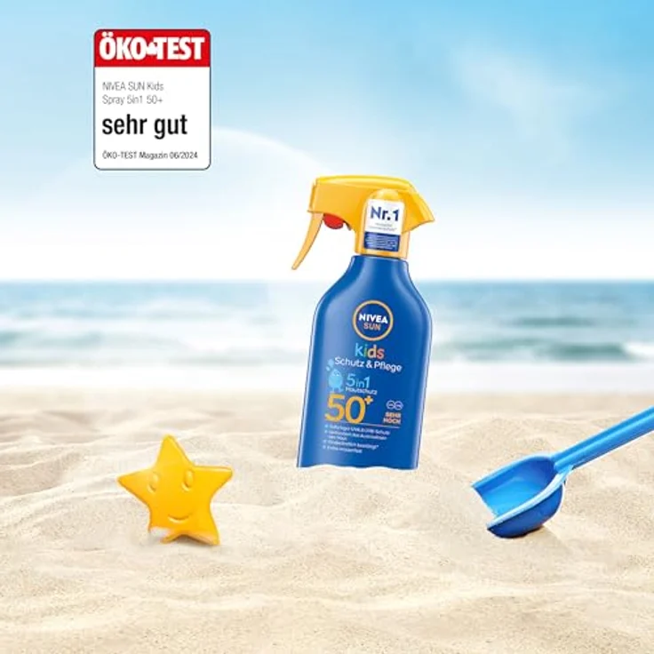 Nivea Sun Kids Schutz & Pflege 5 in 1 LSF 50+ Sonnencreme 250 ml – Bild 6