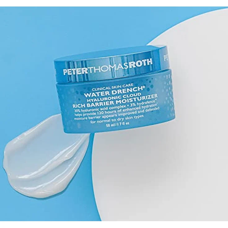 Peter Thomas Roth Water Drench Hyaluronic Cloud Rich Barrier Moisturizer, reichhaltige Gesichtscreme mit Hyaluronsäure und Squalan, 50 ml – Bild 4