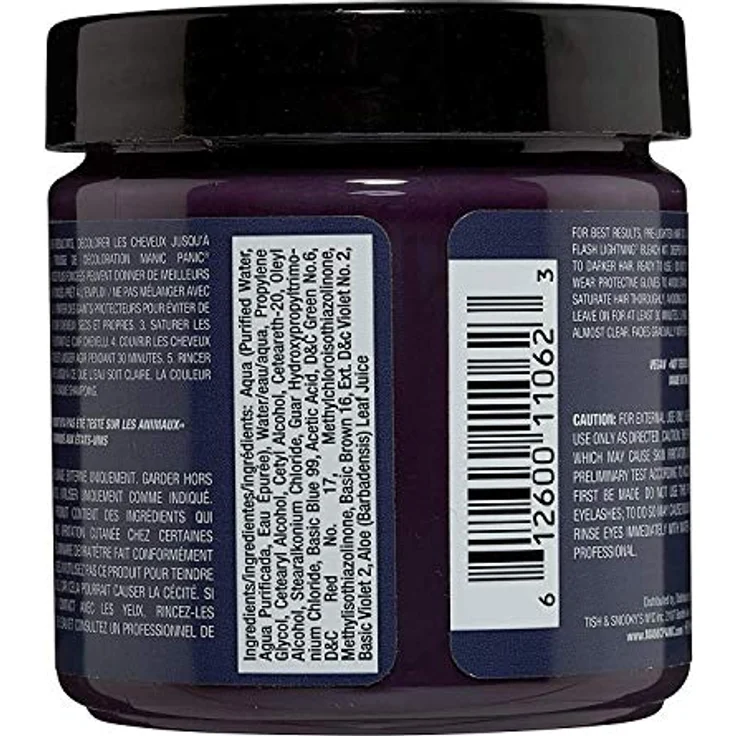 Manic Panic Dark Star Classic Creme, Semi Permanent Haarfärbemittel, Vegan, Cruelty Free, 118ml – Bild 2