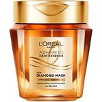 L'Oréal Paris Nährende Diamant-Maske für eine intensive Pflege bei allen Haartypen, Mit Aminosäuren und ätherischen Ölen für maximalen Glanz, Advanced Hair Science, 1 x 250 ml