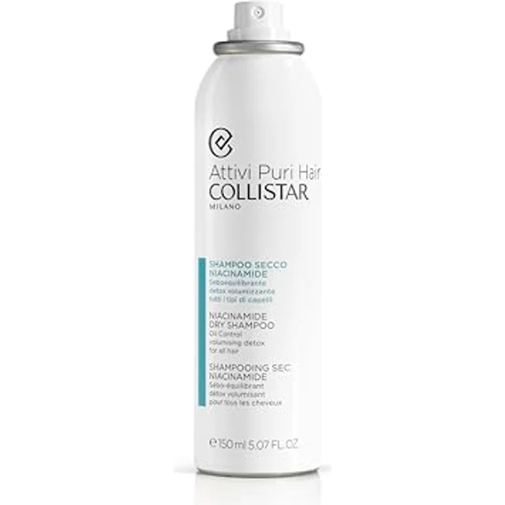Collistar Aktive Pure Hair Trockenshampoo Niacinamid, Balancing, leichte Formel, 250 ml – Bild 2