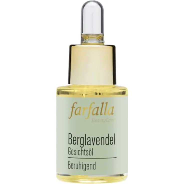 farfalla Gesichtsöl Berglavendel - 15ml - Hautberuhigung & Schutz - Hautpflegeöl mit Wildem Berglavendel - 100% zertifizierte Naturkosmetik