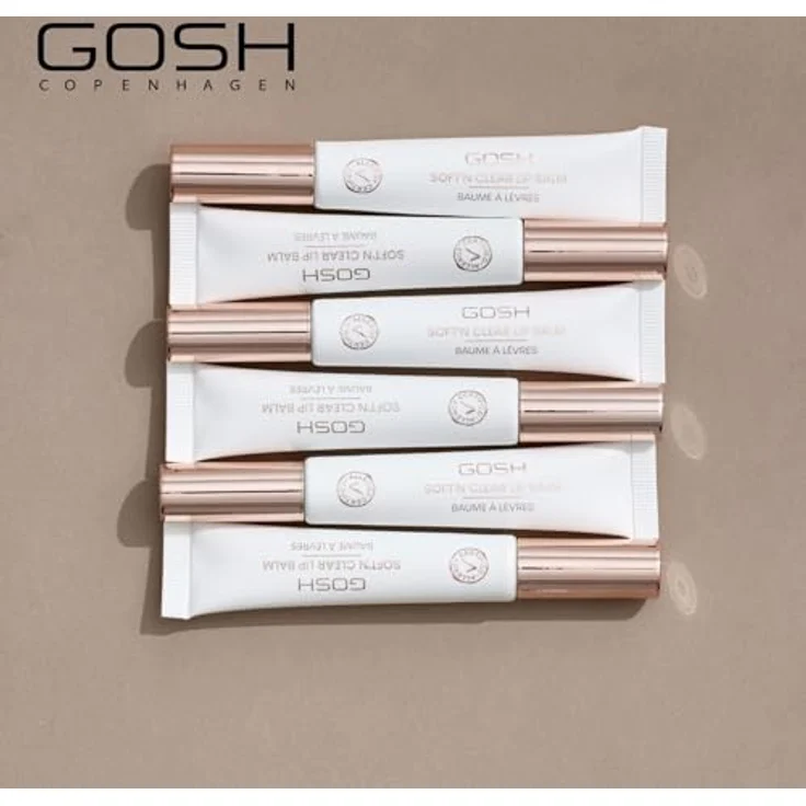 GOSH SOFT'N CLEAR Lip Balm 001 Glaze, transparenter Lippenpflegestift mit LSF 15, vegan, hochglänzendes Finish, feuchtigkeitsspendend und parfümfrei – Bild 3
