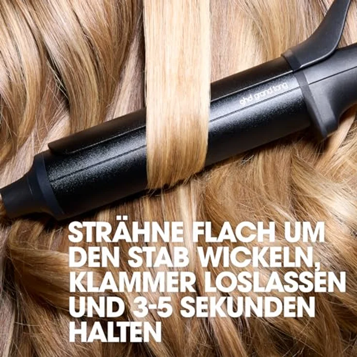 ghd Chronos Curve Grand Tong, professioneller Lockenstab in Schwarz, 32 mm Durchmesser für voluminöse Locken, bis zu 3x schneller mit HD Curl-Responsive Technologie – Bild 5