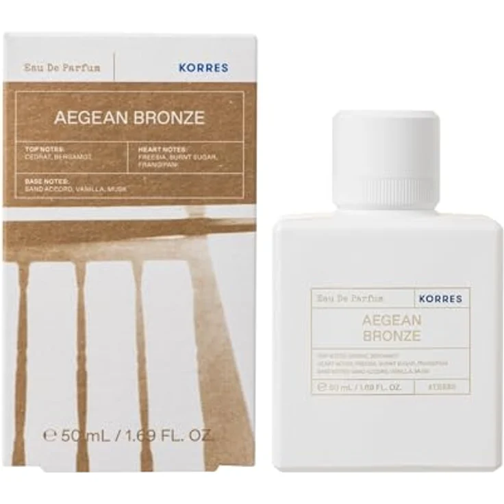 KORRES Aegean Bronze Eau de Parfum für Damen, warmer Amber- und Sommerduft, mit Bergamotte, Vanille & gebranntem Zucker, langanhaltend & vegan, 50 ml – Bild 2