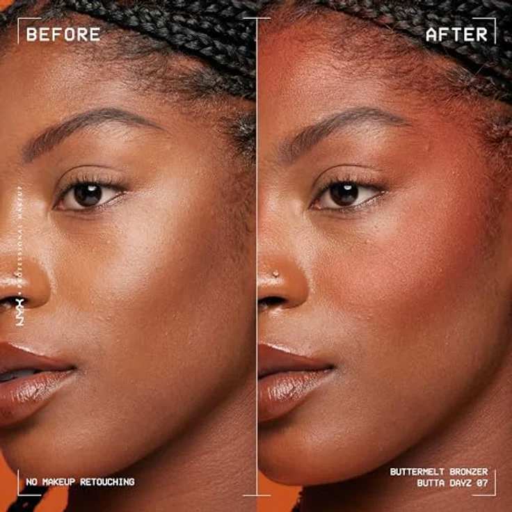 NYX PROFESSIONAL MAKEUP Buttermelt Bronze Bronzer Butta Dayz für Gesicht und Körper, Mit Shea Butter, Mandelbutter & Mangobutter, Sonnengeküsste Bräune, 1 x 5 g – Bild 3