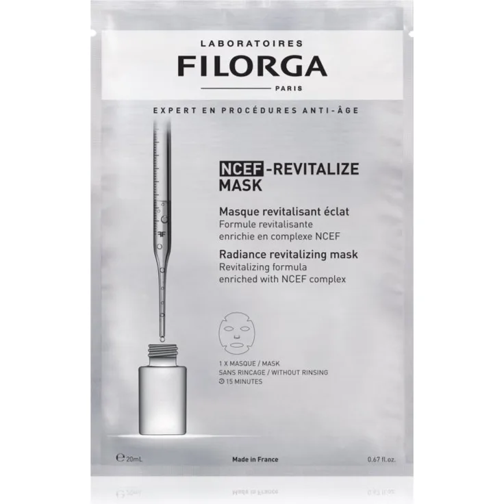 FILORGA NCEF-REVITALIZE SHEET MASK, Revitalisierende Tuchmaske zur Verjüngung der Gesichtshaut, 20 ml