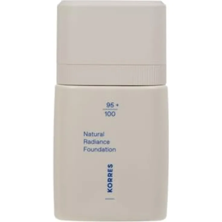KORRES Natural Radiance Foundation Light 01, mittlere Deckkraft mit Pfingstrosen-Blütenextrakt, vegan, 30 ml
