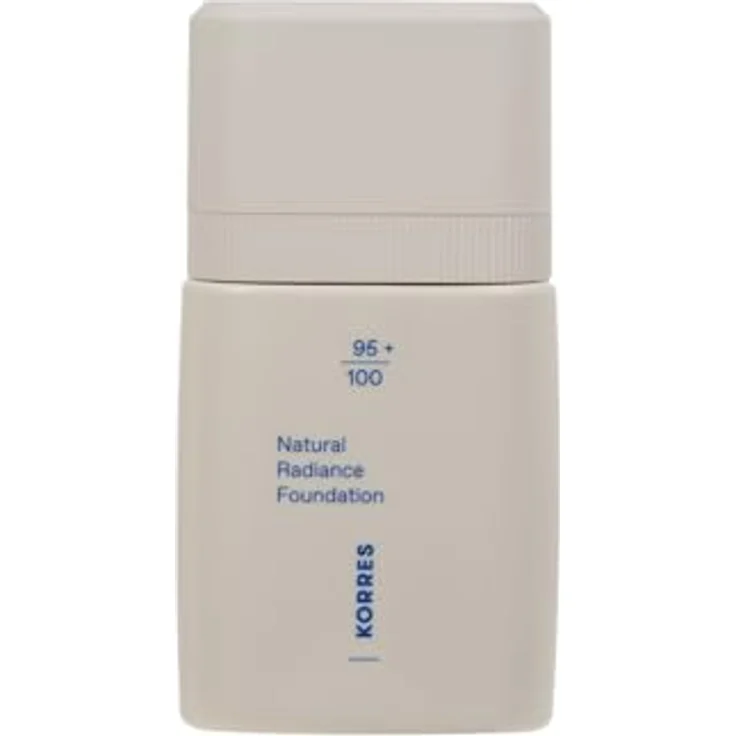 KORRES Natural Radiance Foundation Light 01, mittlere Deckkraft mit Pfingstrosen-Blütenextrakt, vegan, 30 ml – Bild 1