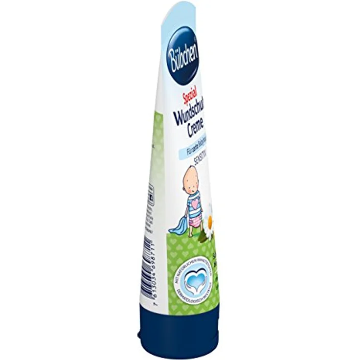 BÜBCHEN Spezial Wundschutz Creme, 75 ml für empfindliche Babyhaut im Windelbereich mit Kamille und Lebertran – Bild 4