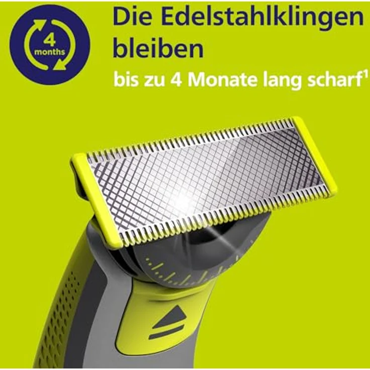 Philips OneBlade QP624/50, Ersatzklinge für Elektrorasierer mit langlebiger Schneidetechnologie – Bild 8