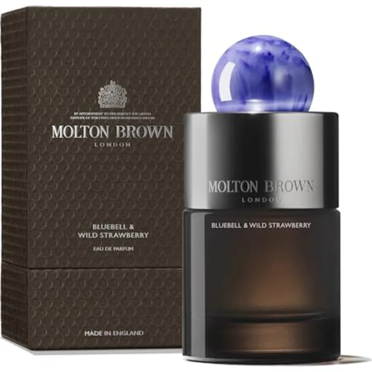 Molton Brown Bluebell And Wild Strawberry Eau de Parfum Spray, Unisex, 3,4 oz – Whimsical floral blend im britischen Luxusdesign