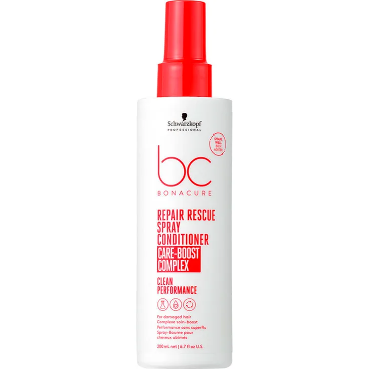 Schwarzkopf Professional BC Bonacure REPAIR RESCUE Spray Conditioner, 200 ml, Leave-in mit Care Boost Complex für geschädigtes Haar, vegan