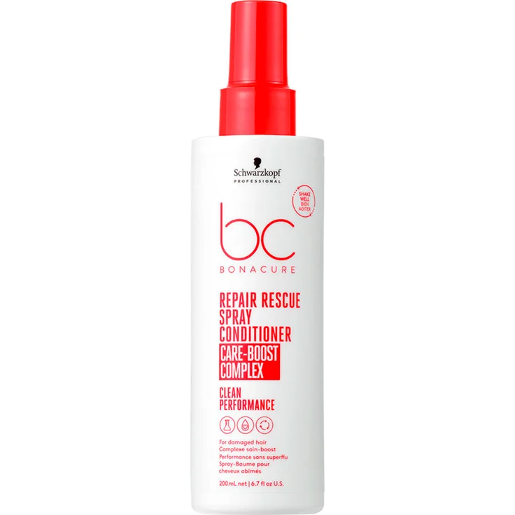 Schwarzkopf Professional BC Bonacure REPAIR RESCUE Spray Conditioner, 200 ml, Leave-in mit Care Boost Complex für geschädigtes Haar, vegan