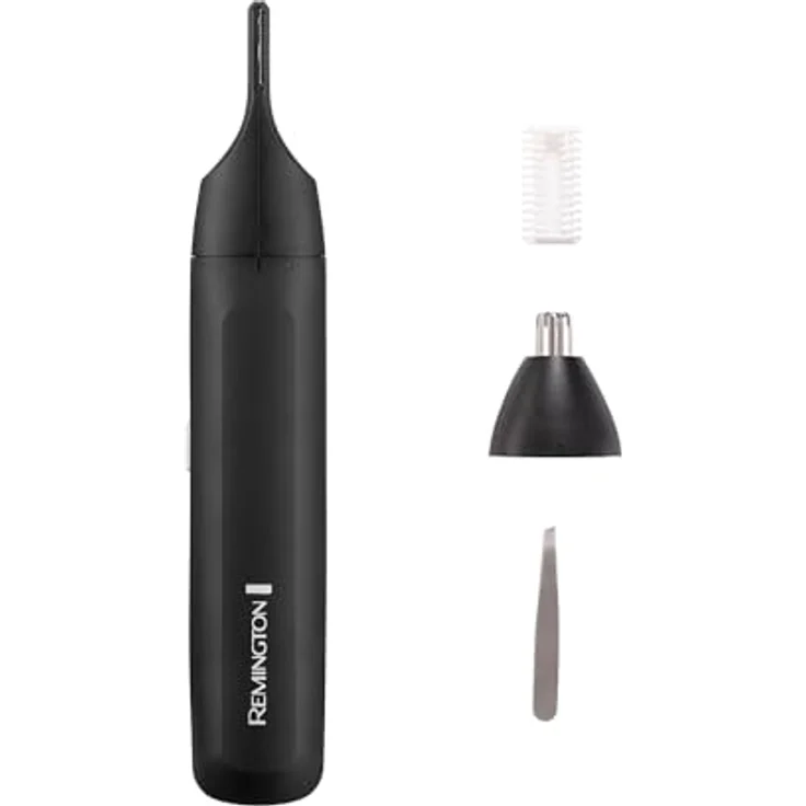 Remington Elektrogesichtshaarentferner Trim & Fit Detail Kit NE8000, 2 Aufsätze, batteriebetrieben (1xAA inklusive), Pinzette & Kamm, Damen und Herren – Bild 1