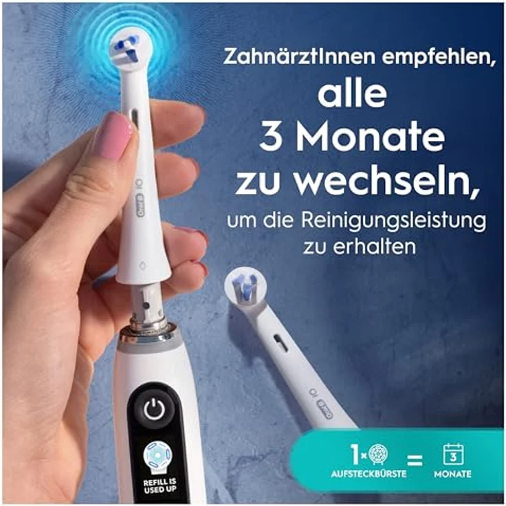 Oral-B Aufsteckbürsten - iO Interdental Reinigung 2er, Spezialisierte Reinigung, elektrische Zahnbürste – Bild 5