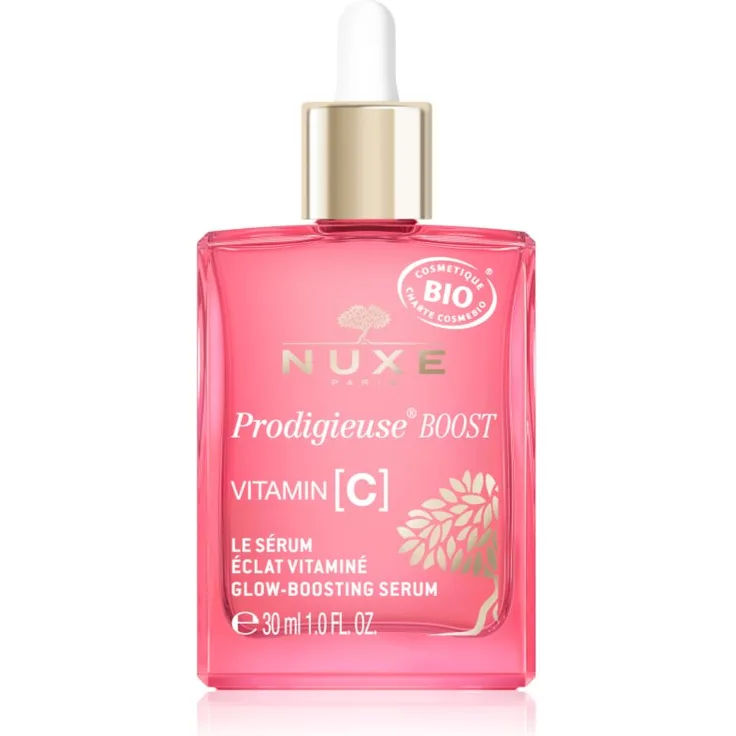Nuxe Prodigieuse Boost Glow-Boosting Serum, Gesichtsserum mit Vitamin C, 30 ml, vegan und 99 % natürliche Inhaltsstoffe