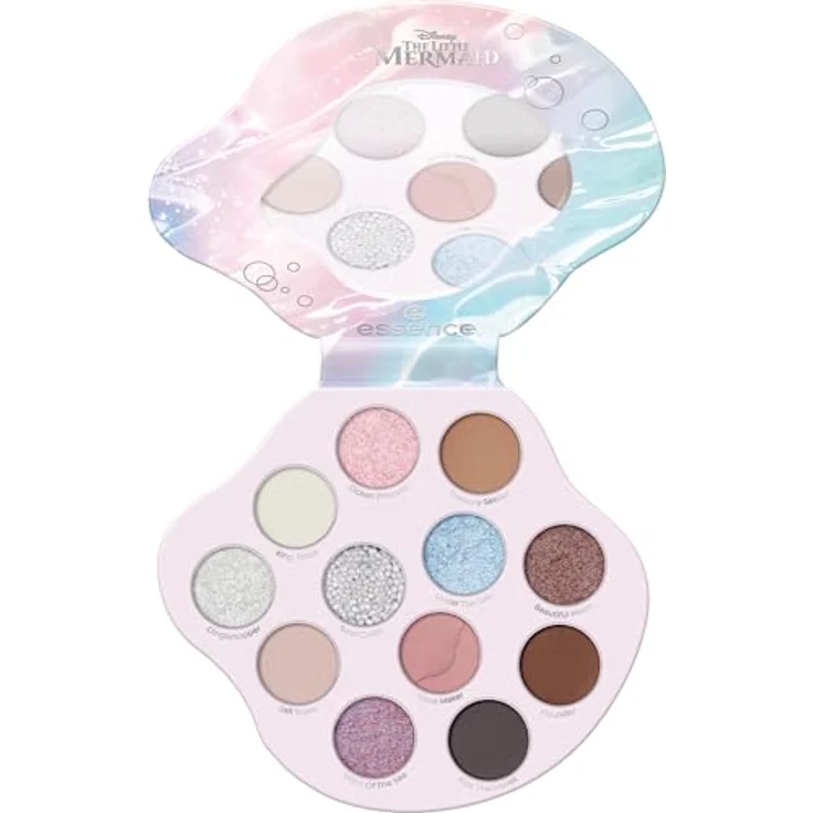 essence Disney The Little Mermaid Lidschattenpalette Farbton 02 Mermaids Have More Fun, 8.8 g, hochpigmentierte Lidschatten mit schimmernd-mattem Effekt und Spiegel – Bild 1