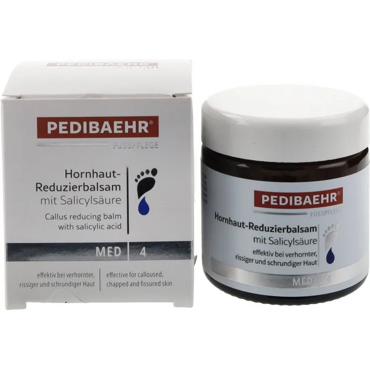 Pedibaehr MED Hornhaut-Reduzierbalsam mit Salicylsäure, 60ml - Reduziert Hornhaut spürbar, auch für Hände, Ellenbogen & Knie geeignet