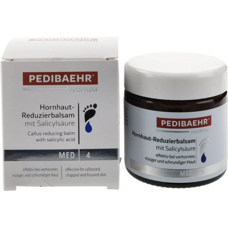 Pedibaehr MED Hornhaut-Reduzierbalsam mit Salicylsäure, 60ml - Reduziert Hornhaut spürbar, auch für Hände, Ellenbogen & Knie geeignet