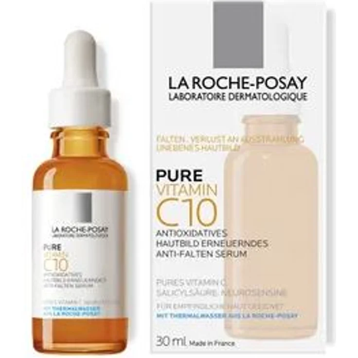 La Roche-Posay Serum Pure Vitamin C10 30 ml, ideal als Make-up Grundlage bei empfindlicher Haut – Bild 2
