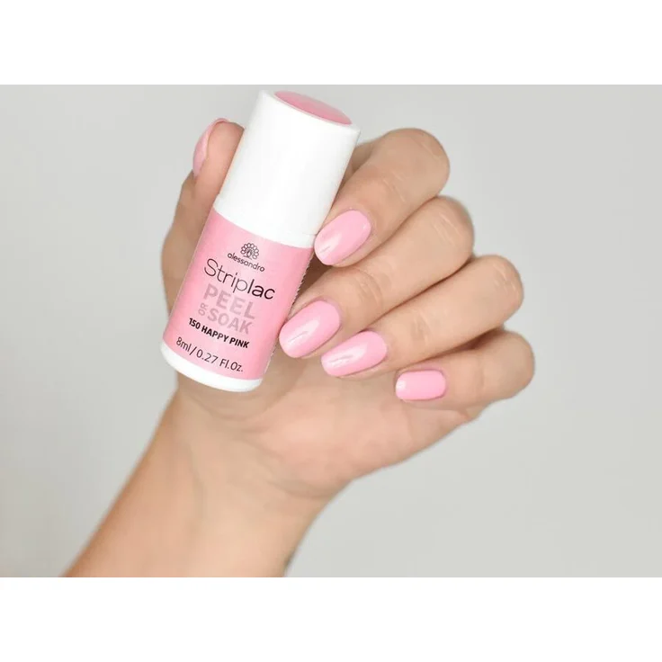 Alessandro Striplac Peel or soak 150 Happy Pink 8 ml – Bild 2