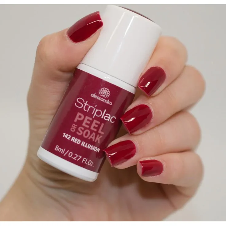 Alessandro Striplac Peel or Soak Nagellack 142 Red Illusion 8 ml – Bild 2