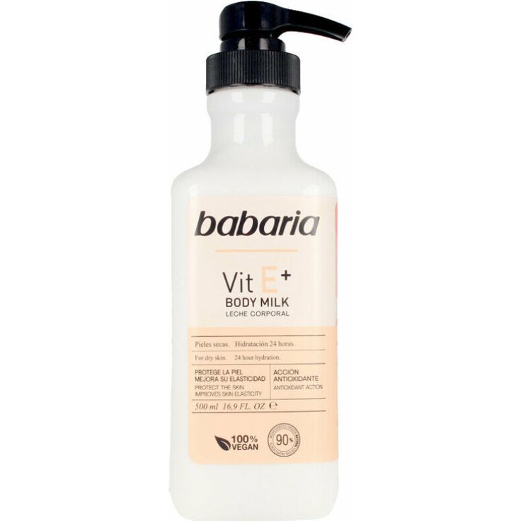 Babaria Vitamin E Body Milk 100% Vegan 500 ml
