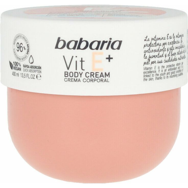 Babaria Vitamin E Body Cream 100% Vegan 400 ml