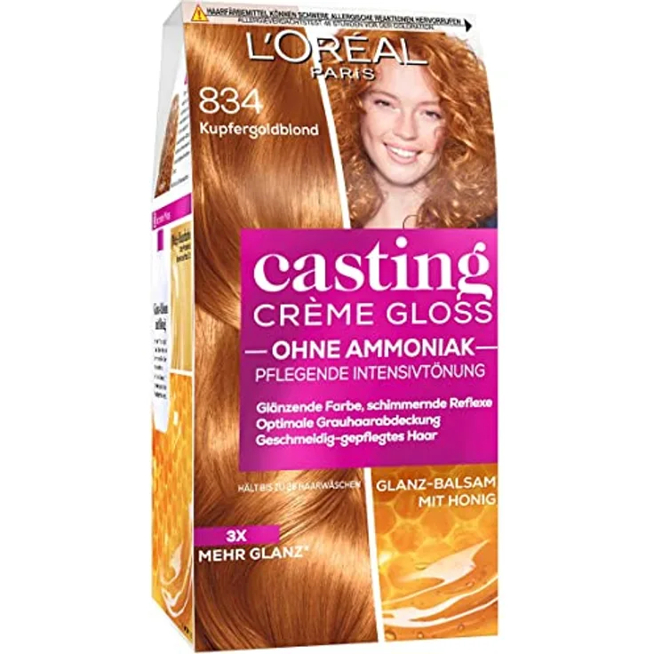 L'Oreal Paris Casting Creme gloss glanz-Reflex-Intensivtönung 834 In Kupfergoldblond