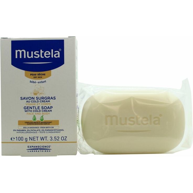 Mustela BeBe Savon Surgras Au Cold Cream Seife Trockene Haut 100 g für Trockene Haut geeignet