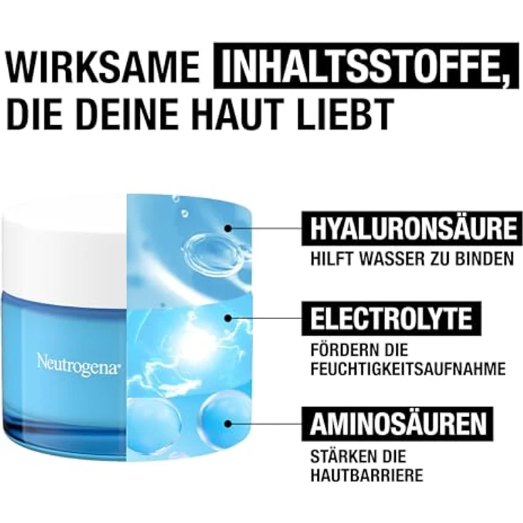 Neutrogena Hydro Boost Aqua gel 50 ml, feuchtigkeitsspendende Wirkung – Bild 4