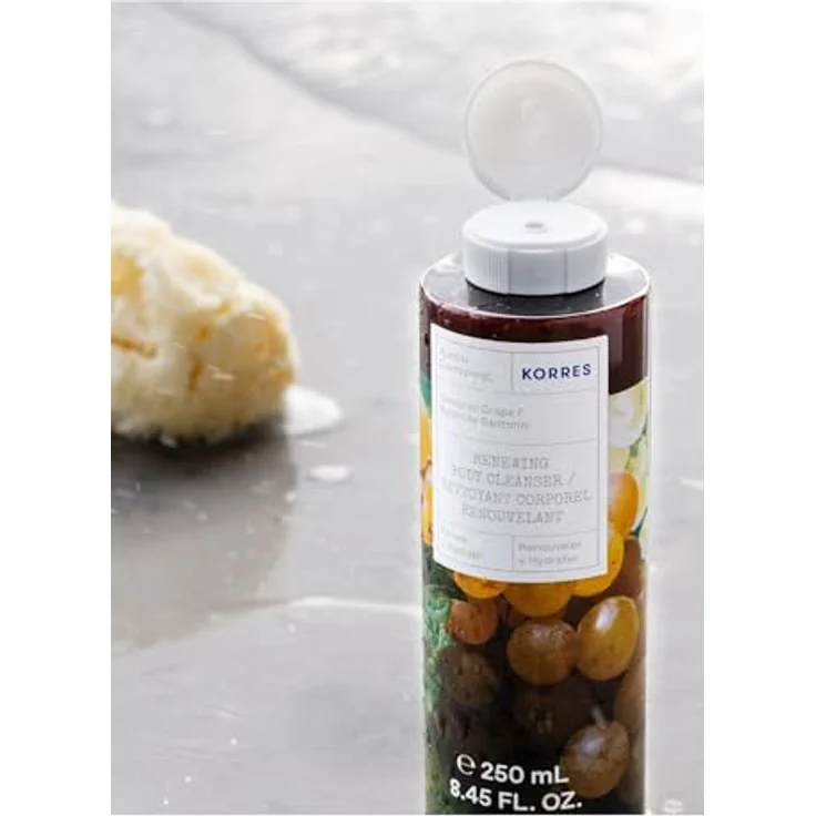 KORRES Santorini Grape Duschgel Set, 2x 250 ml, vegan, dermatologisch getestet, feuchtigkeitsspendend und pflegend – Bild 3